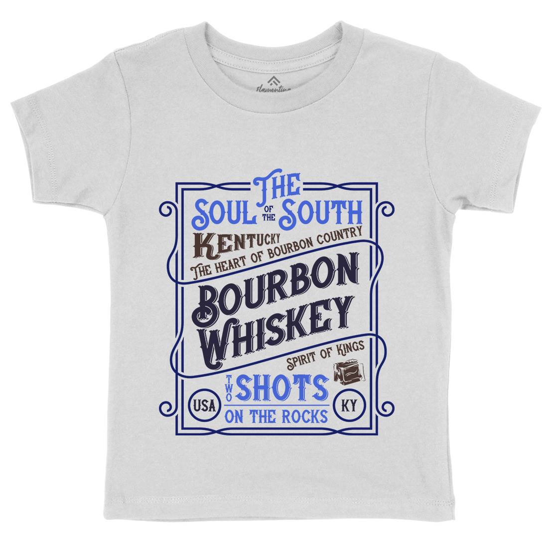 Whiskey Kids Crew Neck T-Shirt Drinks B371