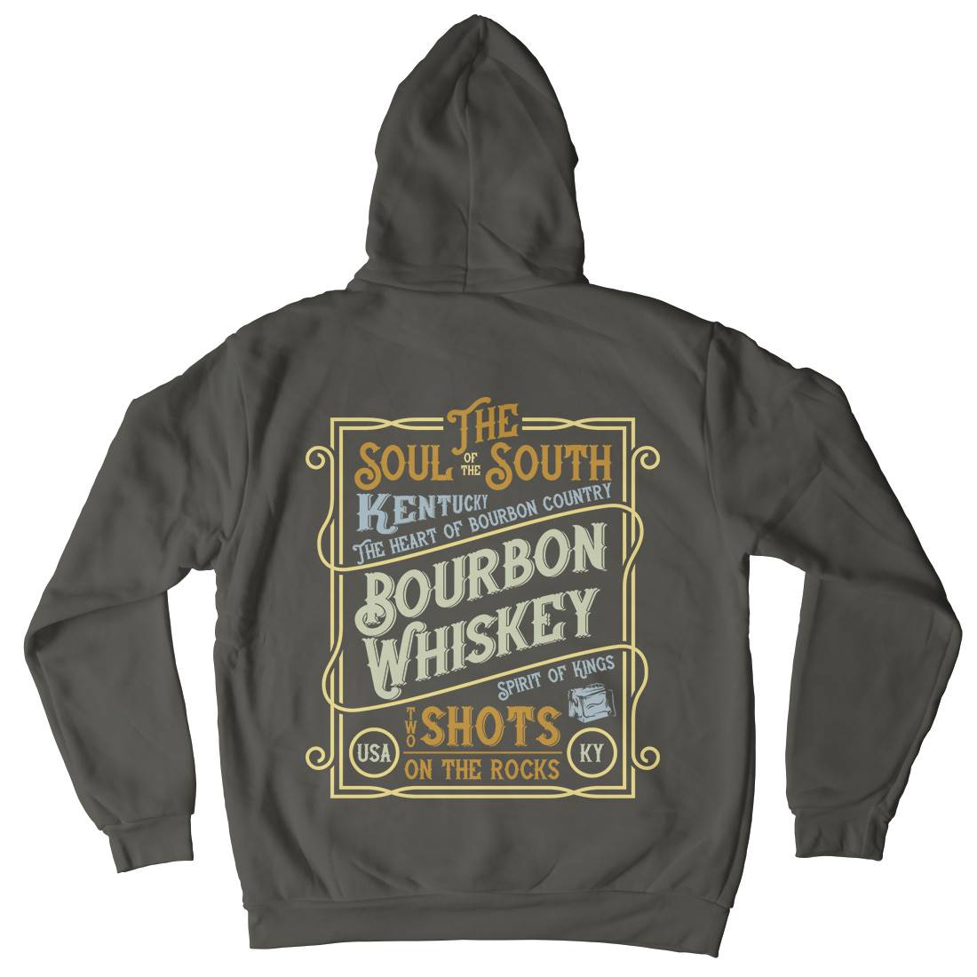 Whiskey Mens Hoodie With Pocket Drinks B371