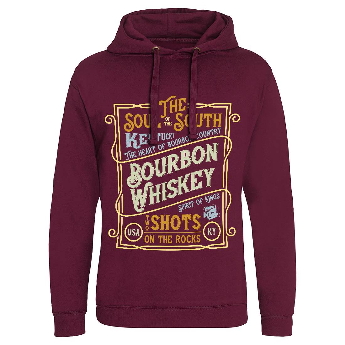 Whiskey Mens Hoodie Without Pocket Drinks B371