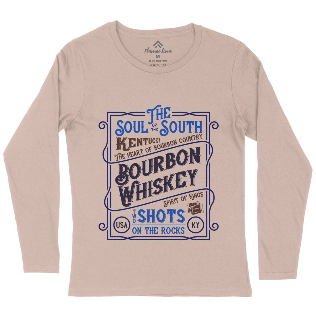 Whiskey Womens Long Sleeve T-Shirt Drinks B371