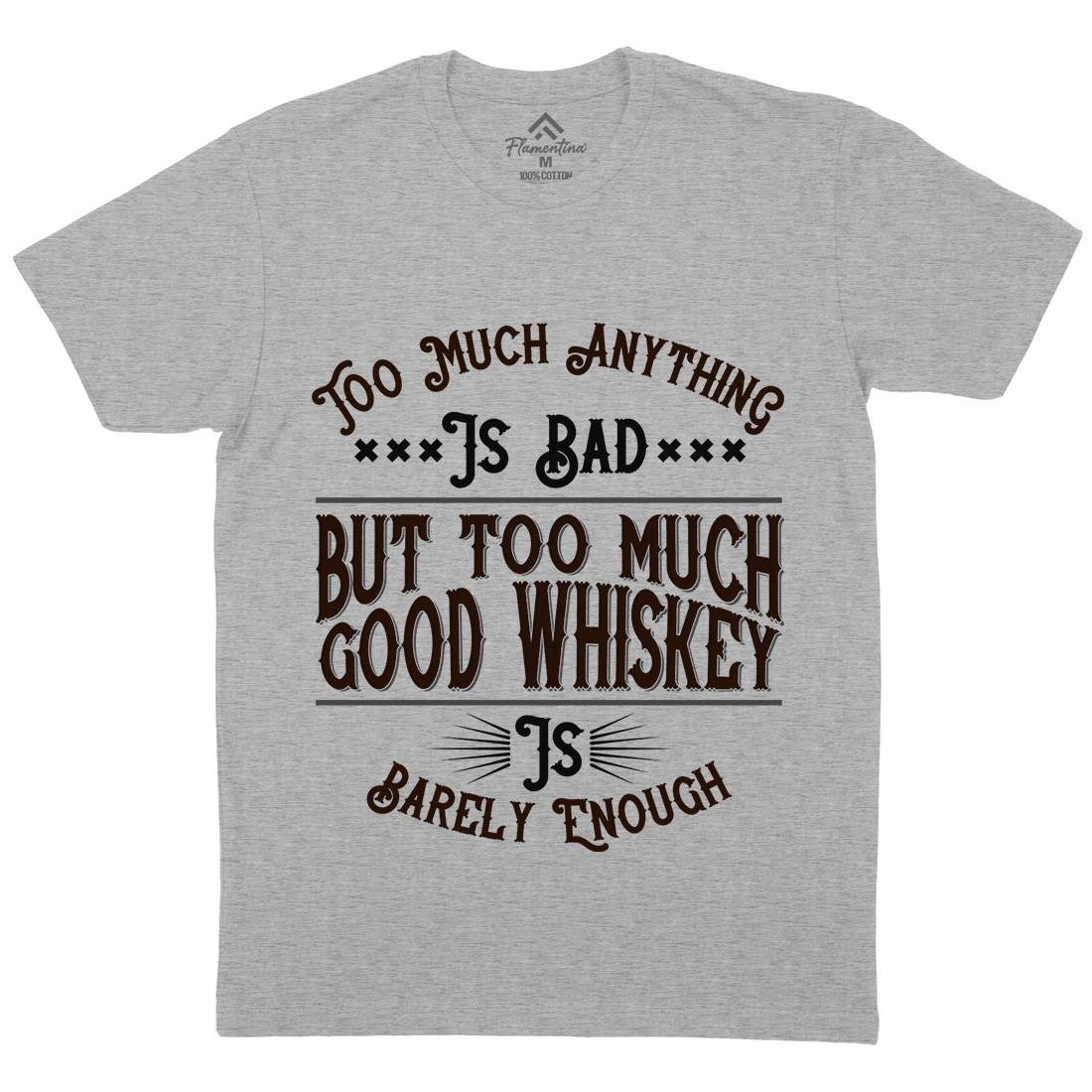 Good Whiskey Mens Crew Neck T-Shirt Drinks B372