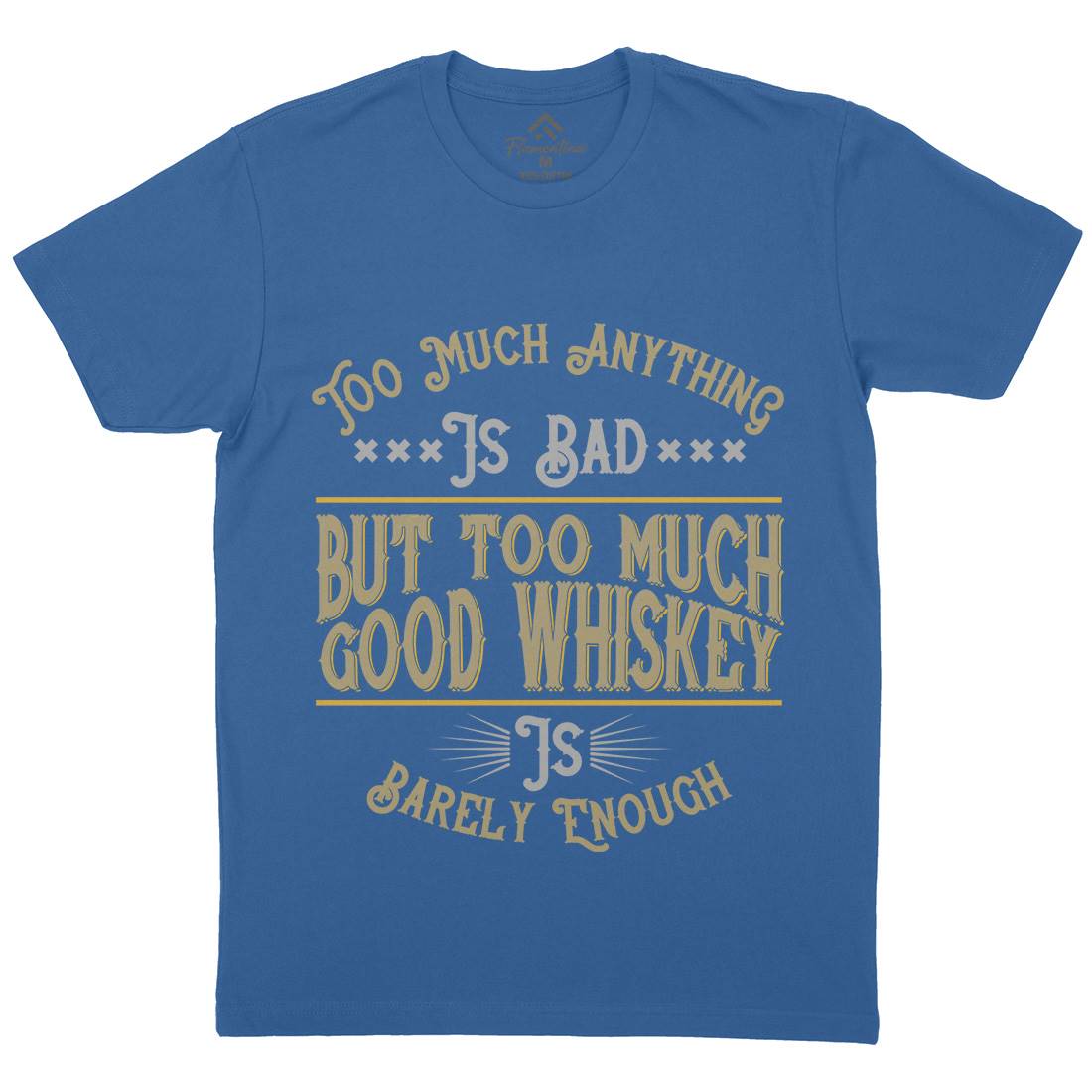 Good Whiskey Mens Crew Neck T-Shirt Drinks B372