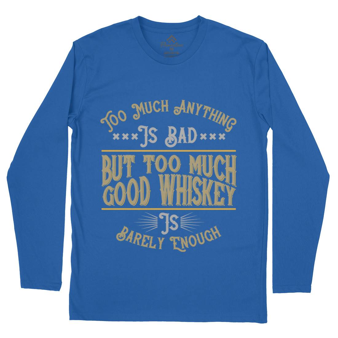 Good Whiskey Mens Long Sleeve T-Shirt Drinks B372