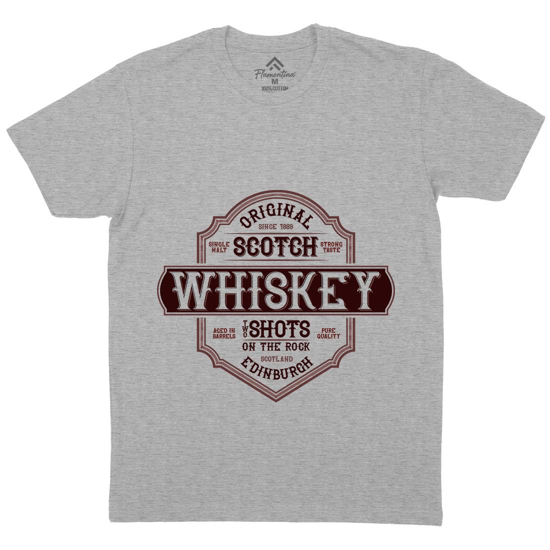 Scotch Whiskey Mens Crew Neck T-Shirt Drinks B373