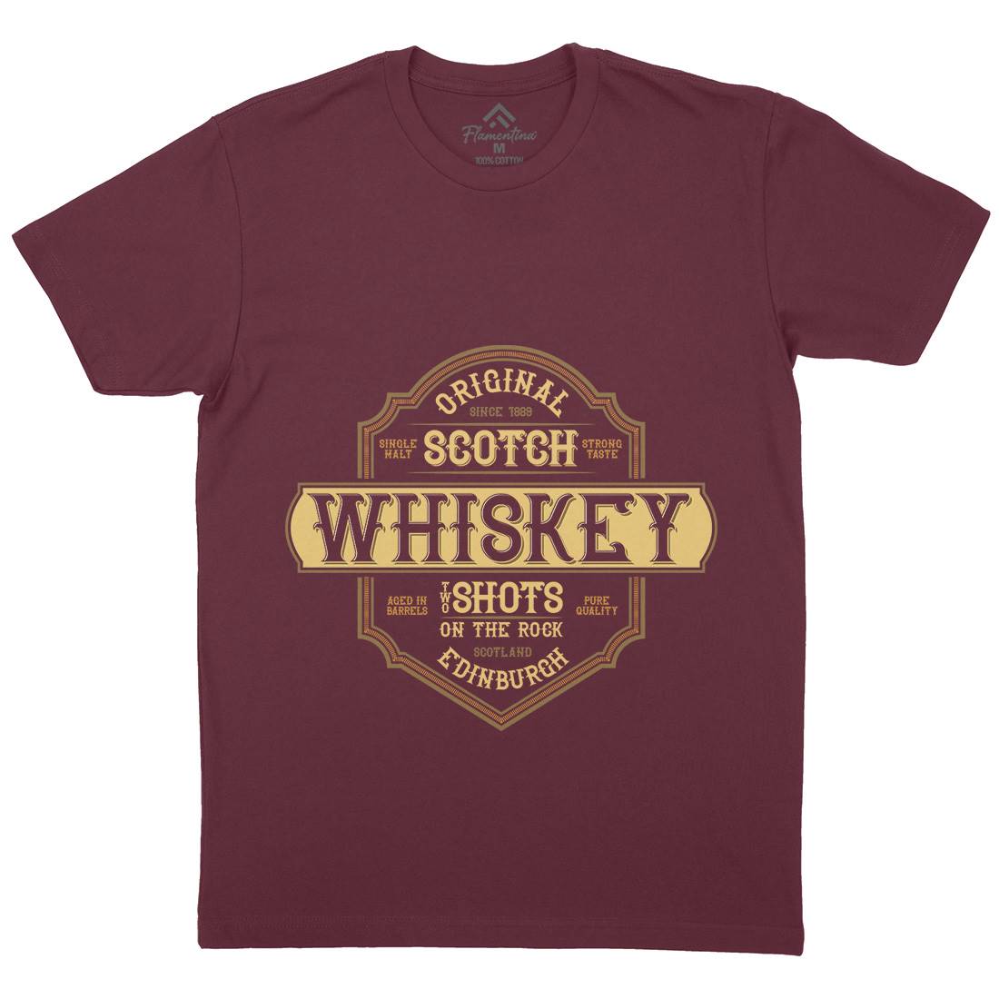 Scotch Whiskey Mens Crew Neck T-Shirt Drinks B373