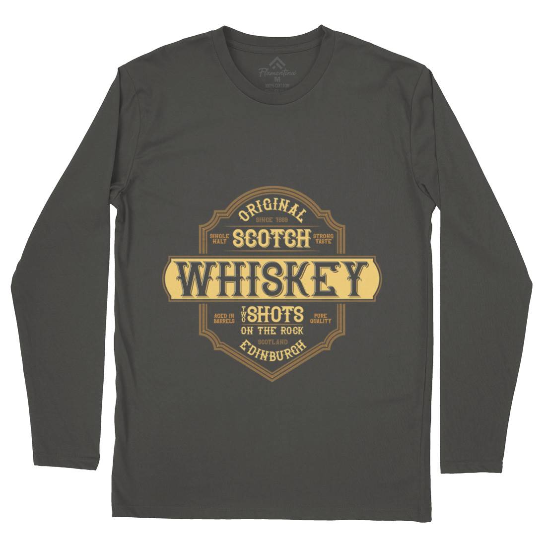 Scotch Whiskey Mens Long Sleeve T-Shirt Drinks B373