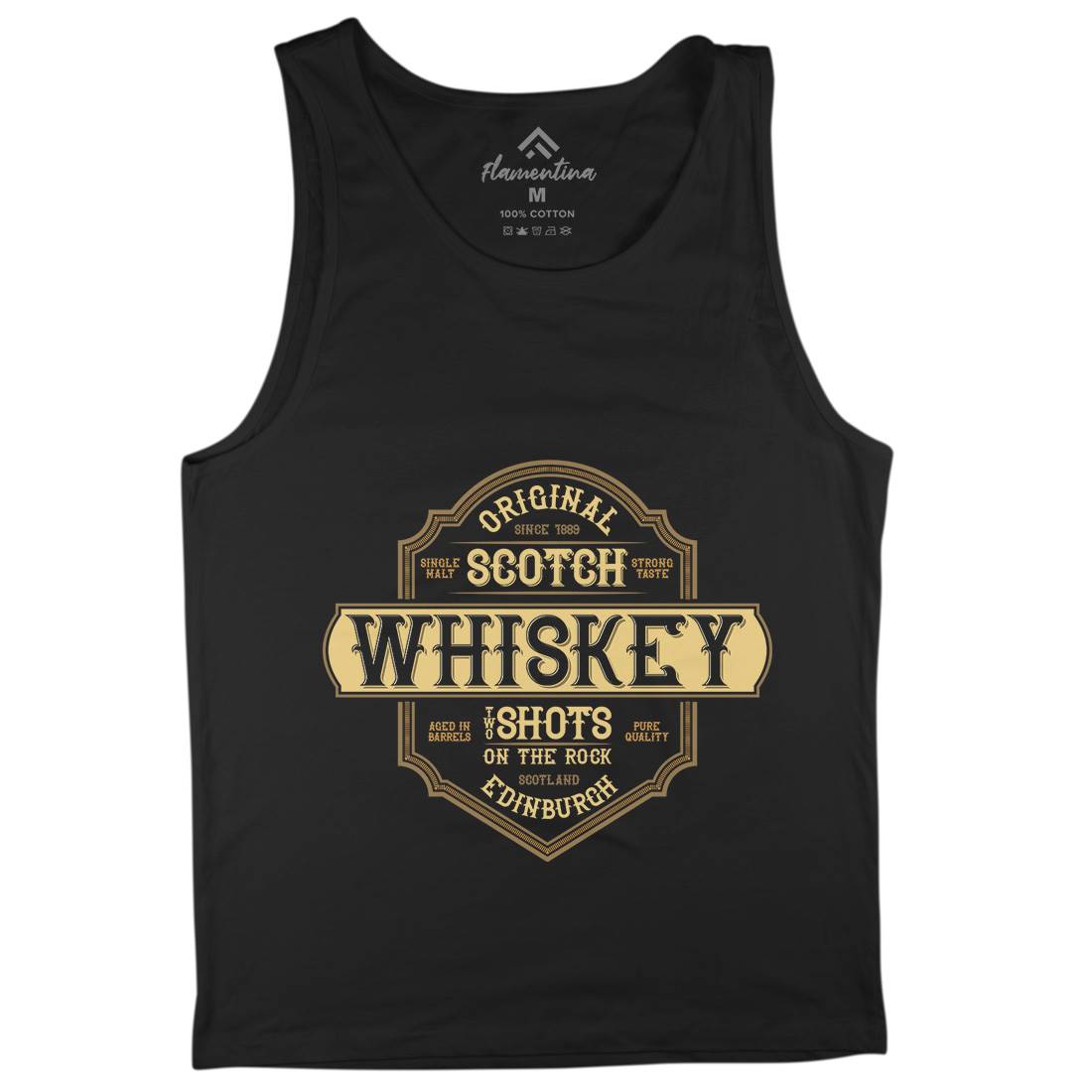 Scotch Whiskey Mens Tank Top Vest Drinks B373