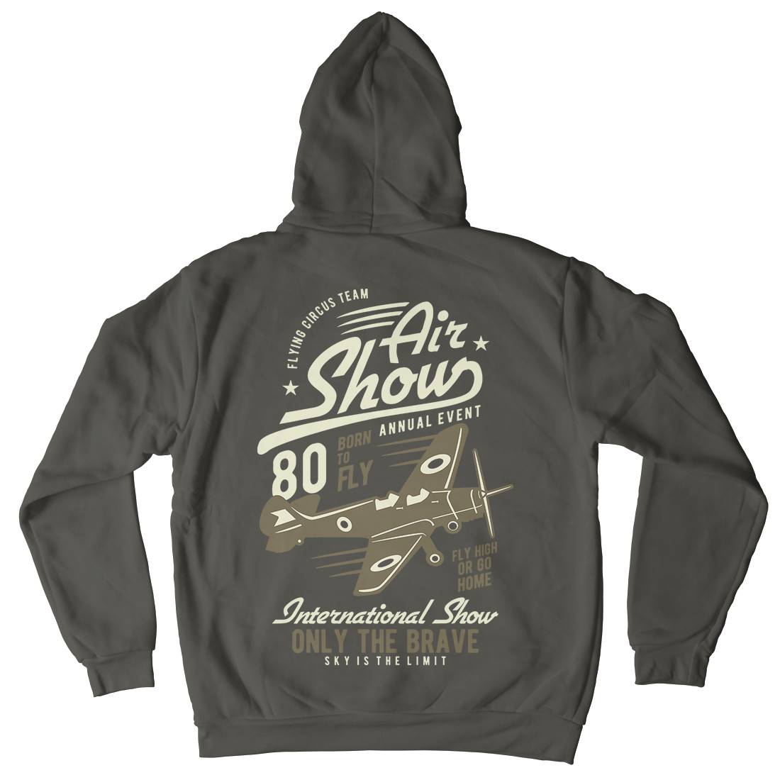 Air Show Airplane Mens Hoodie With Pocket Vehicles B378