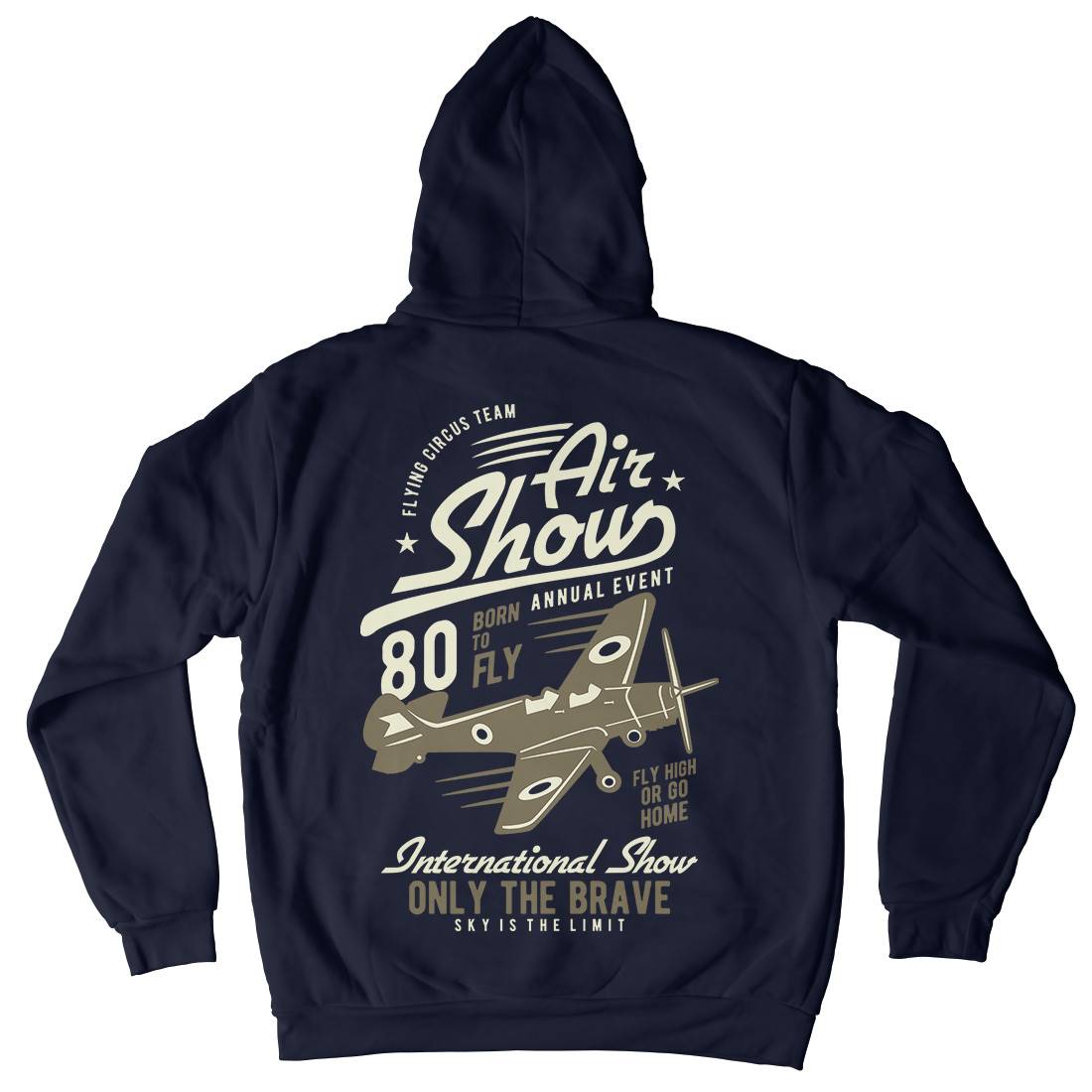 Air Show Airplane Mens Hoodie With Pocket Vehicles B378