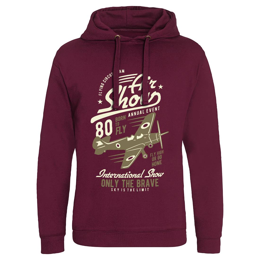 Air Show Airplane Mens Hoodie Without Pocket Vehicles B378