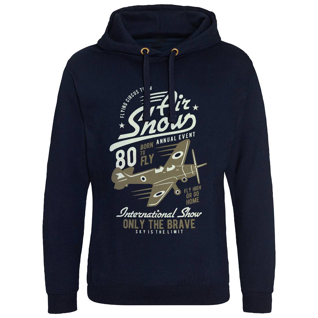 Air Show Airplane Mens Hoodie Without Pocket Vehicles B378