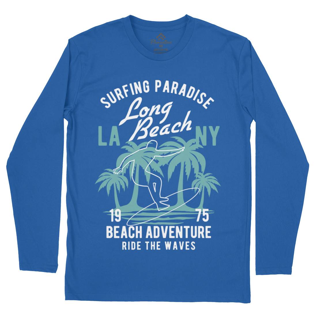 Adventure Mens Long Sleeve T-Shirt Surf B379