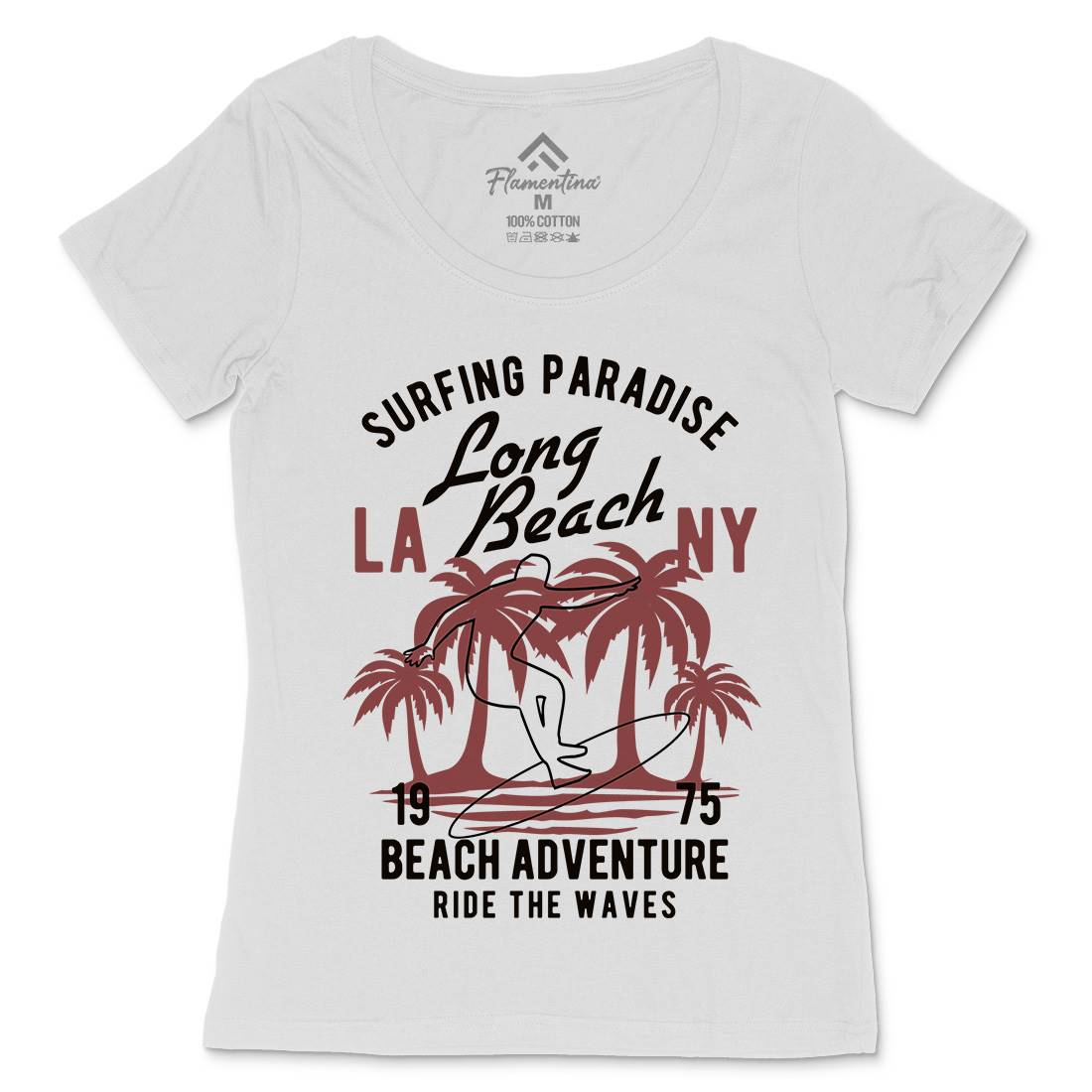Adventure Womens Scoop Neck T-Shirt Surf B379