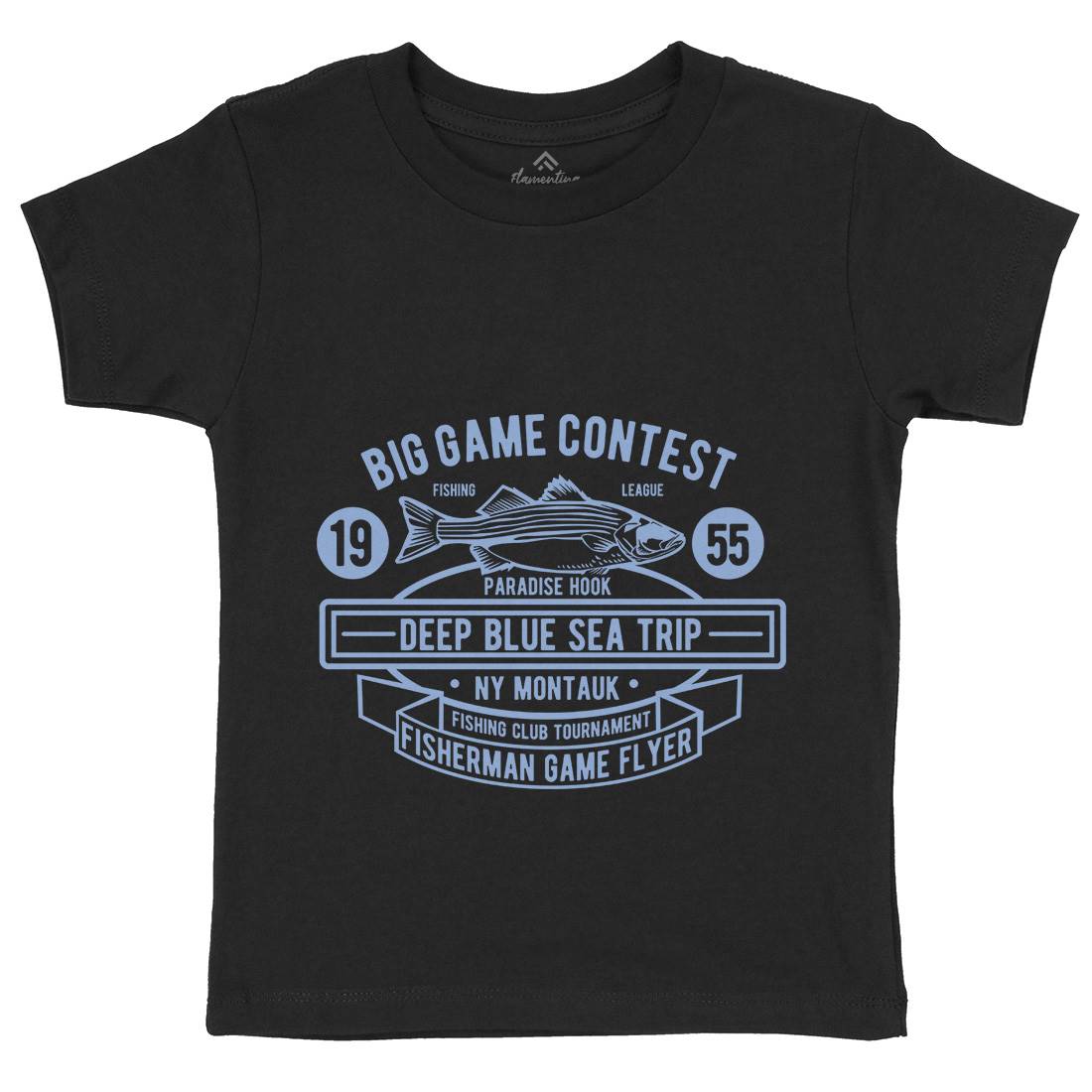 Big Game Contest Kids Crew Neck T-Shirt Fishing B380