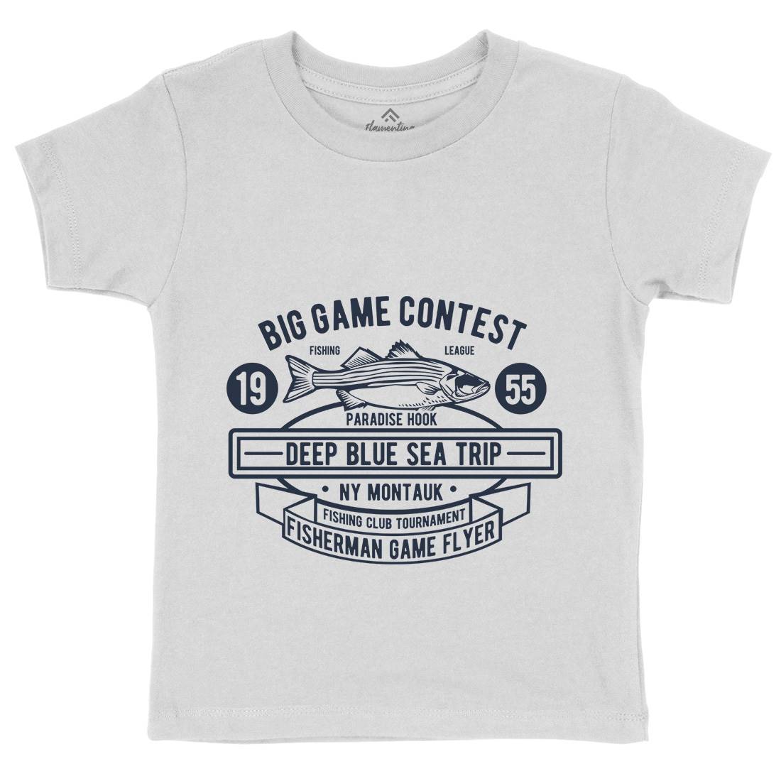 Big Game Contest Kids Crew Neck T-Shirt Fishing B380
