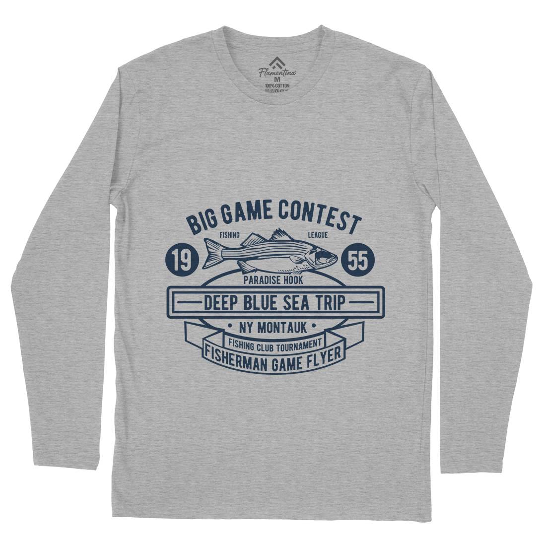 Big Game Contest Mens Long Sleeve T-Shirt Fishing B380