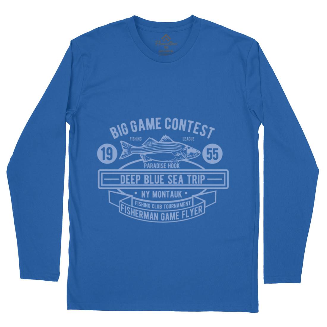 Big Game Contest Mens Long Sleeve T-Shirt Fishing B380 - Flamentina