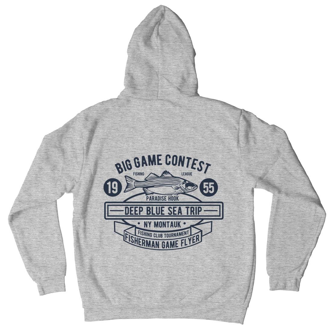 Big Game Contest Mens Hoodie With Pocket Fishing B380