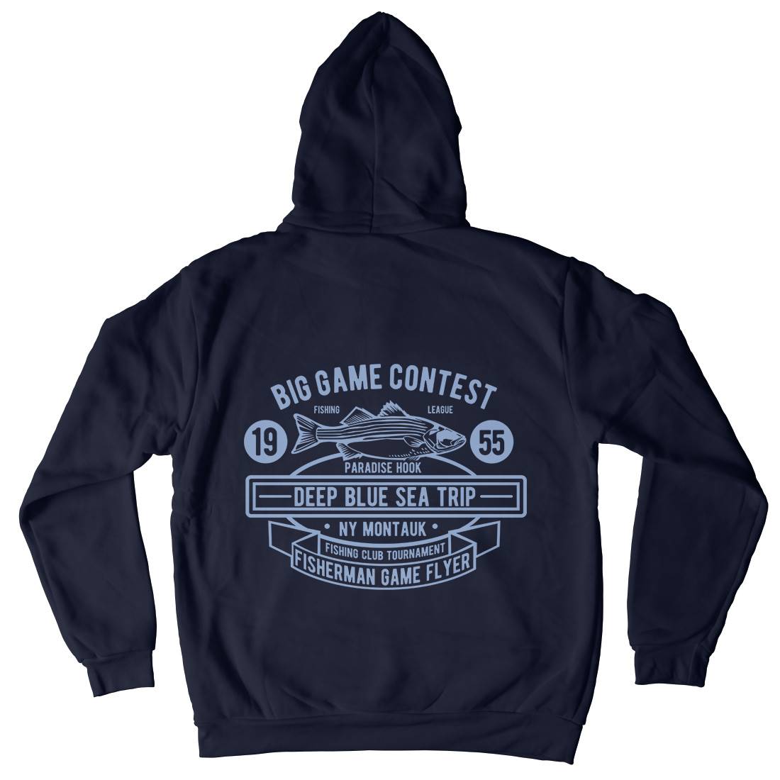Big Game Contest Mens Hoodie With Pocket Fishing B380