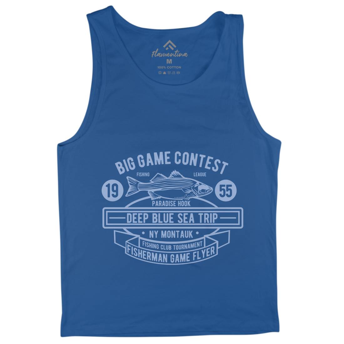 Big Game Contest Mens Tank Top Vest Fishing B380
