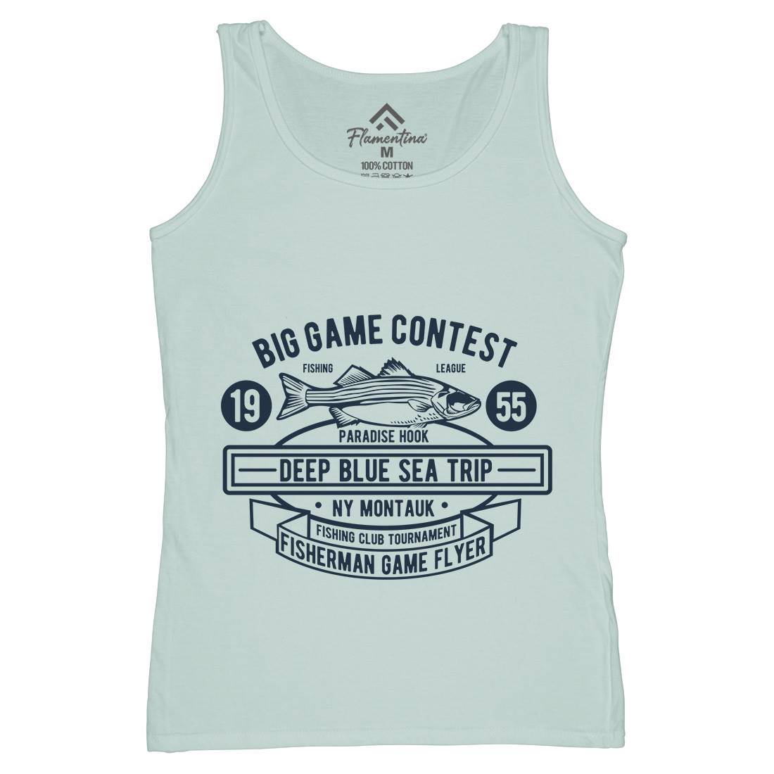 Big Game Contest Womens Organic Tank Top Vest Fishing B380