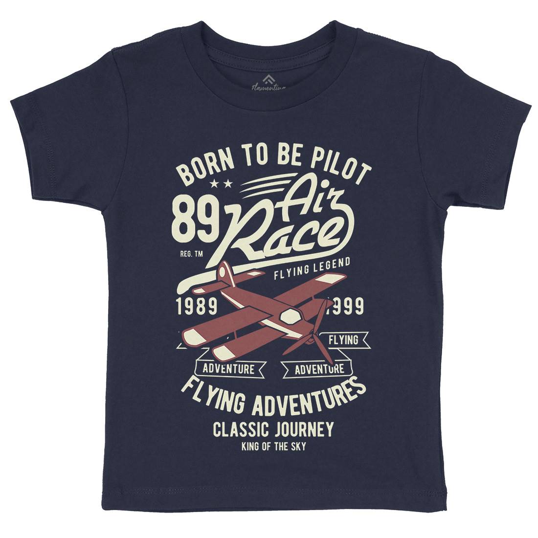 Born To Be Pilot Kids Crew Neck T-Shirt Vehicles B382