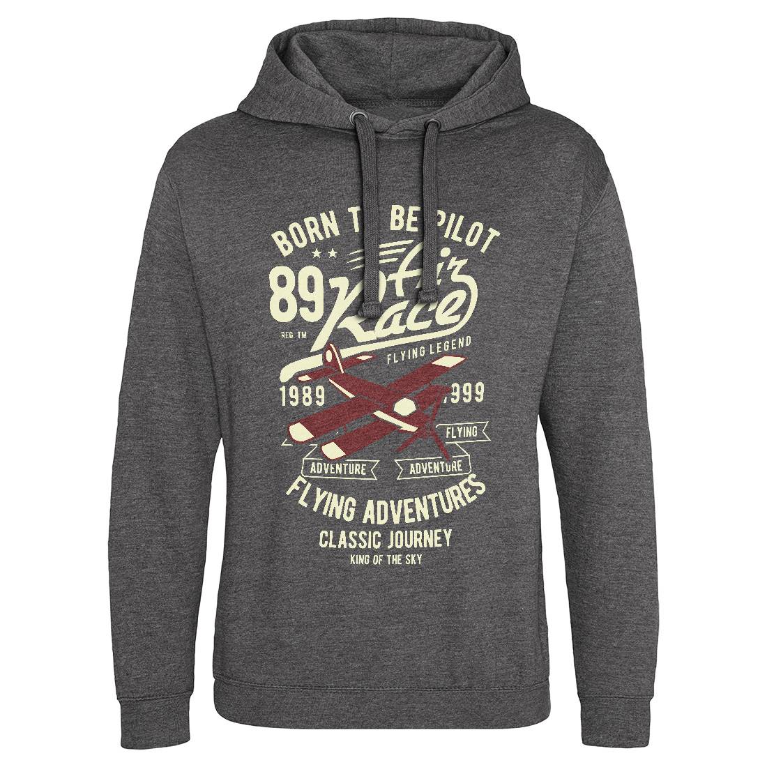 Born To Be Pilot Mens Hoodie Without Pocket Vehicles B382