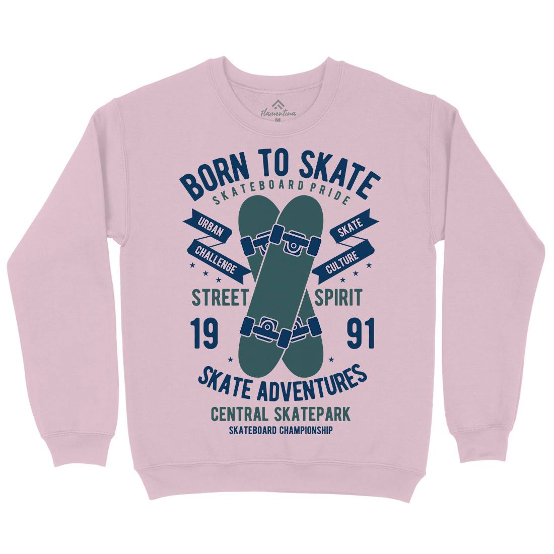 Born To Kids Crew Neck Sweatshirt Skate B383