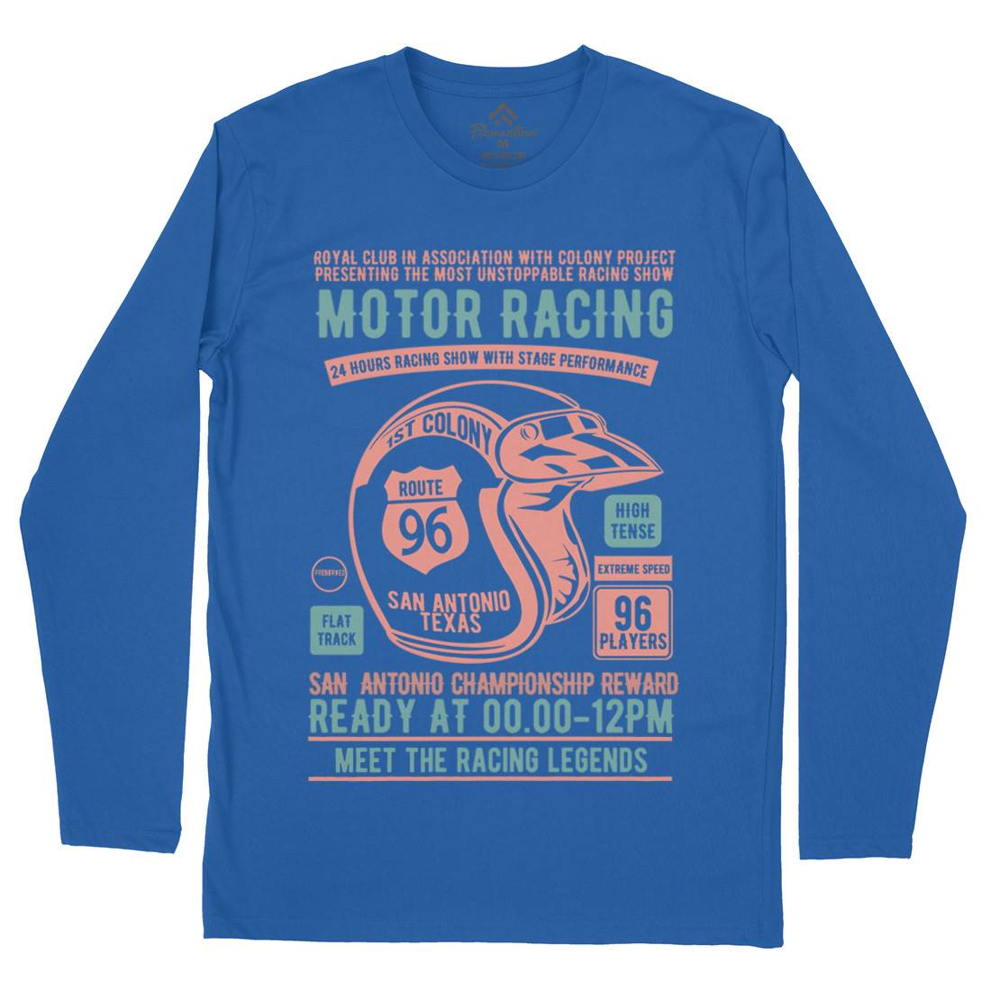 Motor Racing Mens Long Sleeve T-Shirt Motorcycles B385
