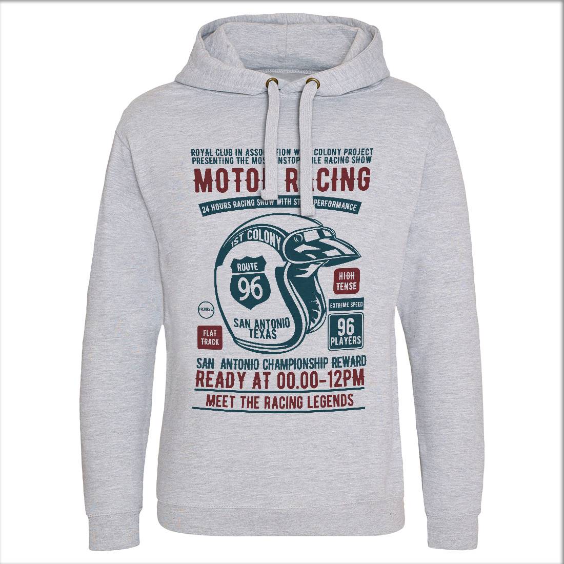 Motor Racing Mens Hoodie Without Pocket Motorcycles B385
