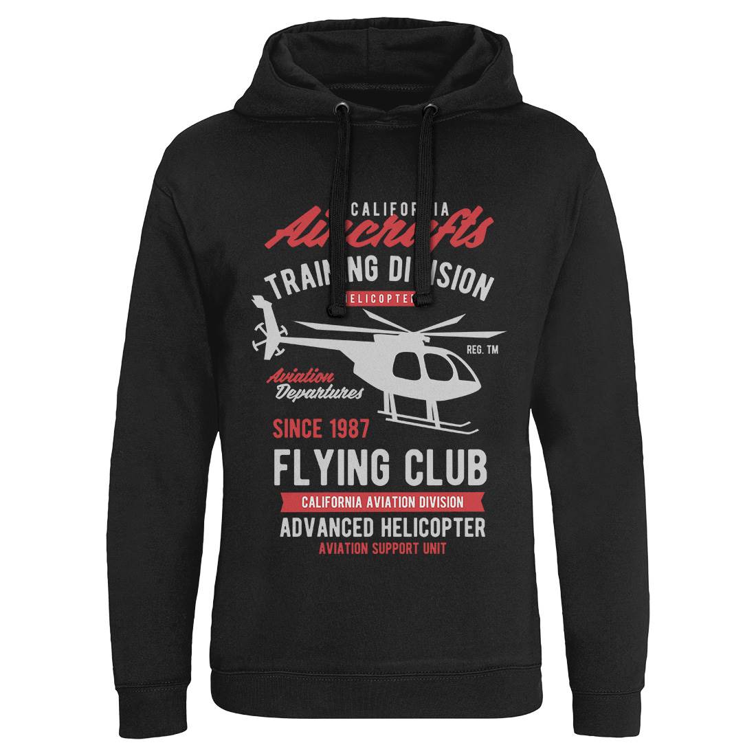 California Aircraft Mens Hoodie Without Pocket Vehicles B386