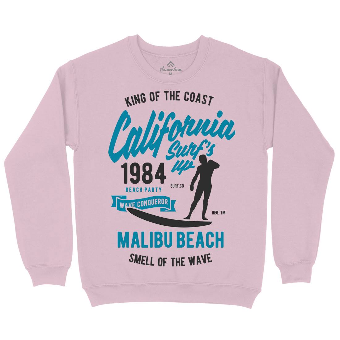 California Surfs Up Kids Crew Neck Sweatshirt Surf B389