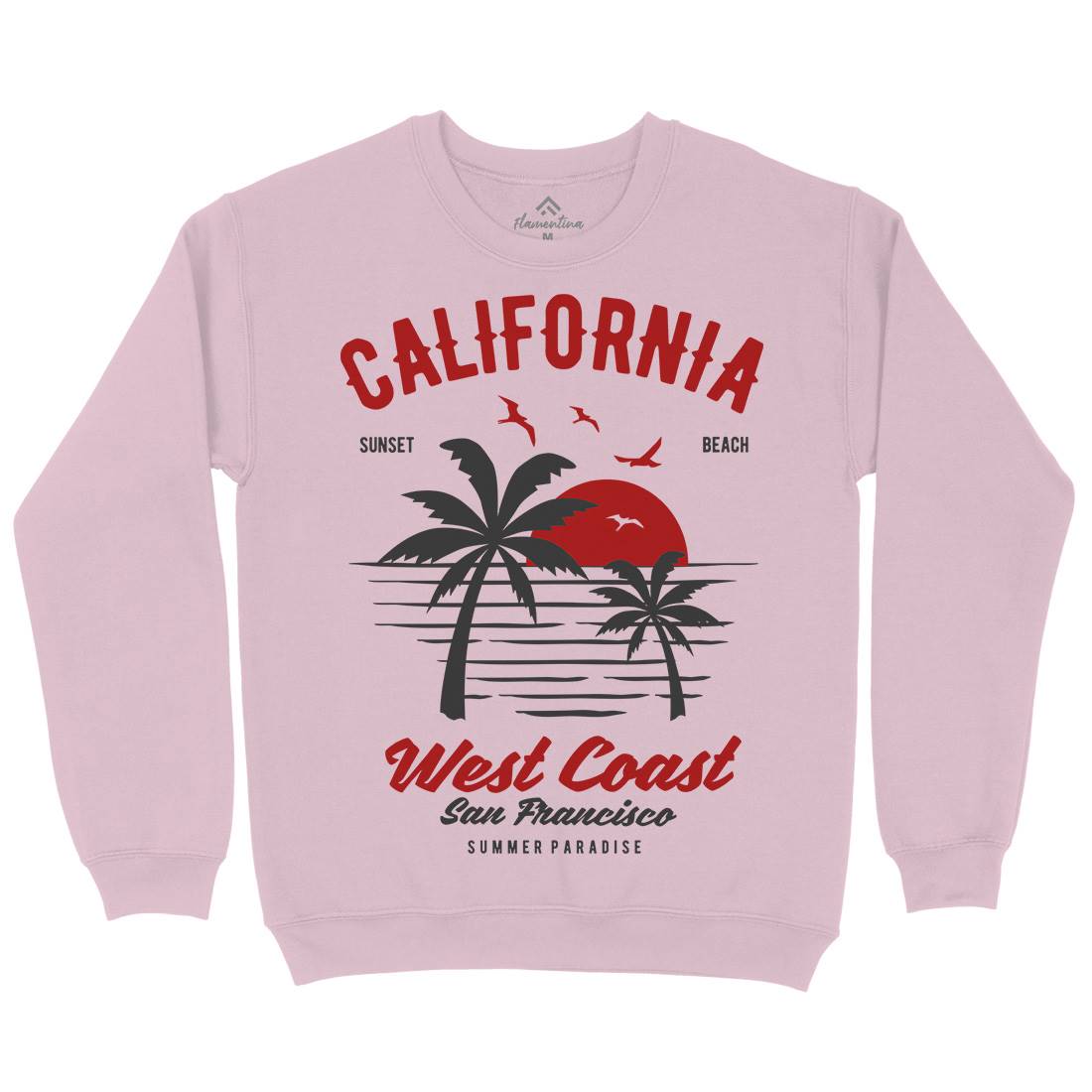 California West Coast Kids Crew Neck Sweatshirt Nature B390
