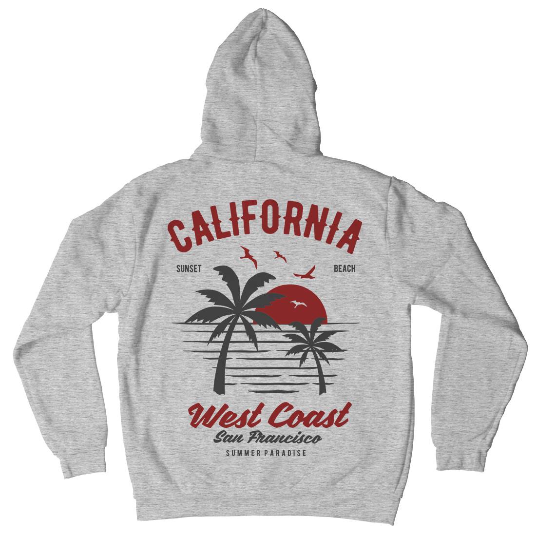 California West Coast Kids Crew Neck Hoodie Nature B390