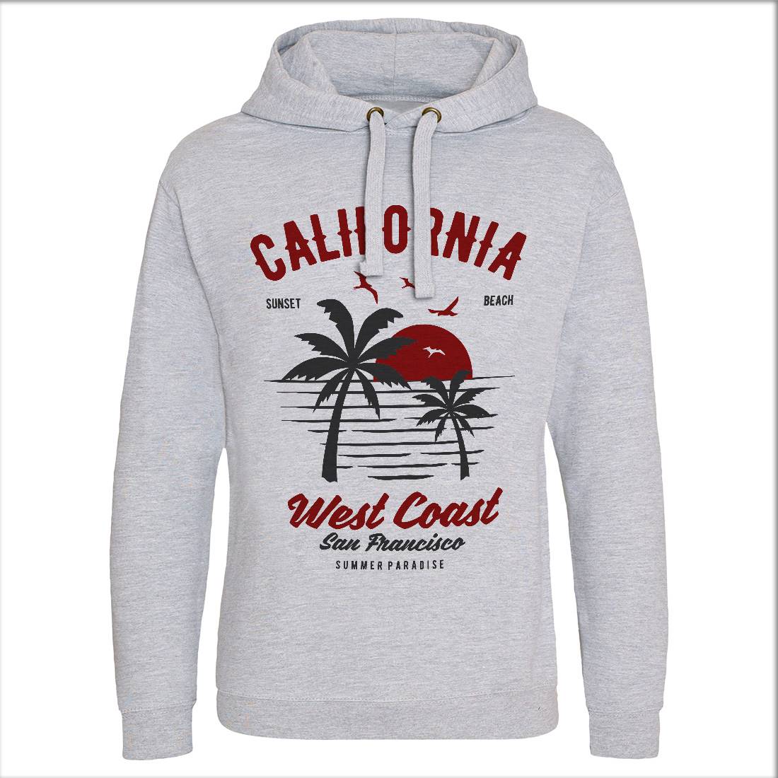 California West Coast Mens Hoodie Without Pocket Nature B390