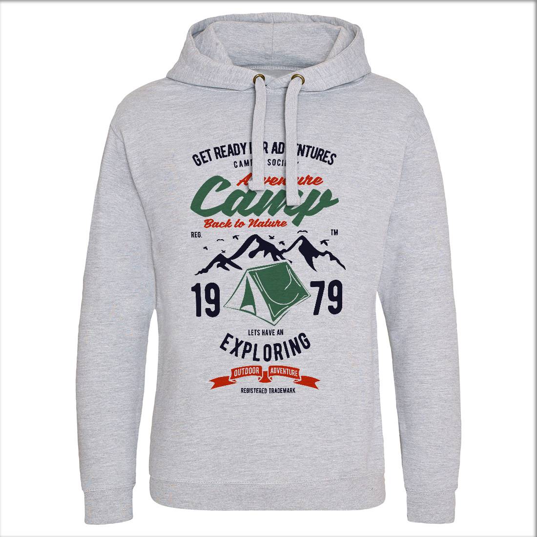 Camp Adventure Mens Hoodie Without Pocket Nature B391