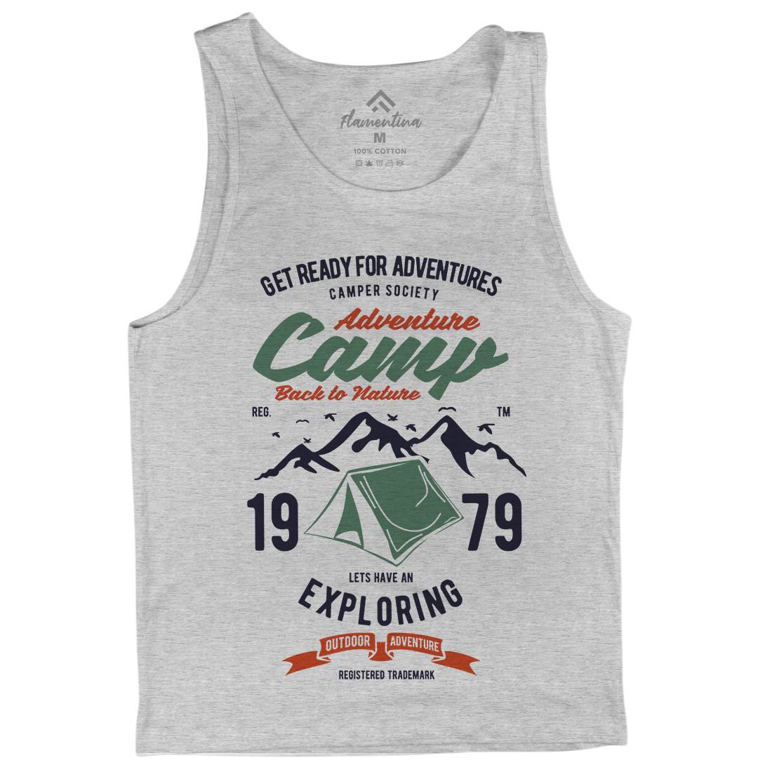 Camp Adventure Mens Tank Top Vest Nature B391