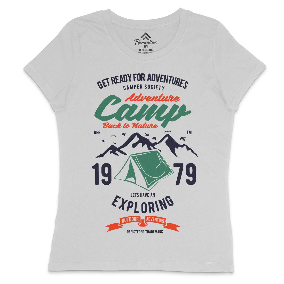 Camp Adventure Womens Crew Neck T-Shirt Nature B391