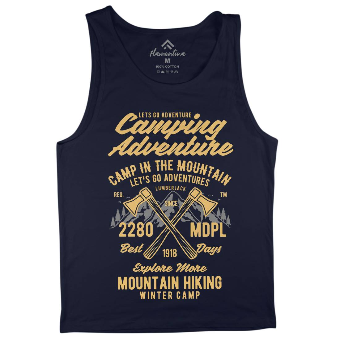 Camping Adventure Mens Tank Top Vest Nature B392