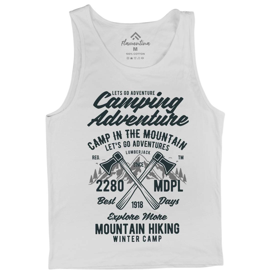 Camping Adventure Mens Tank Top Vest Nature B392
