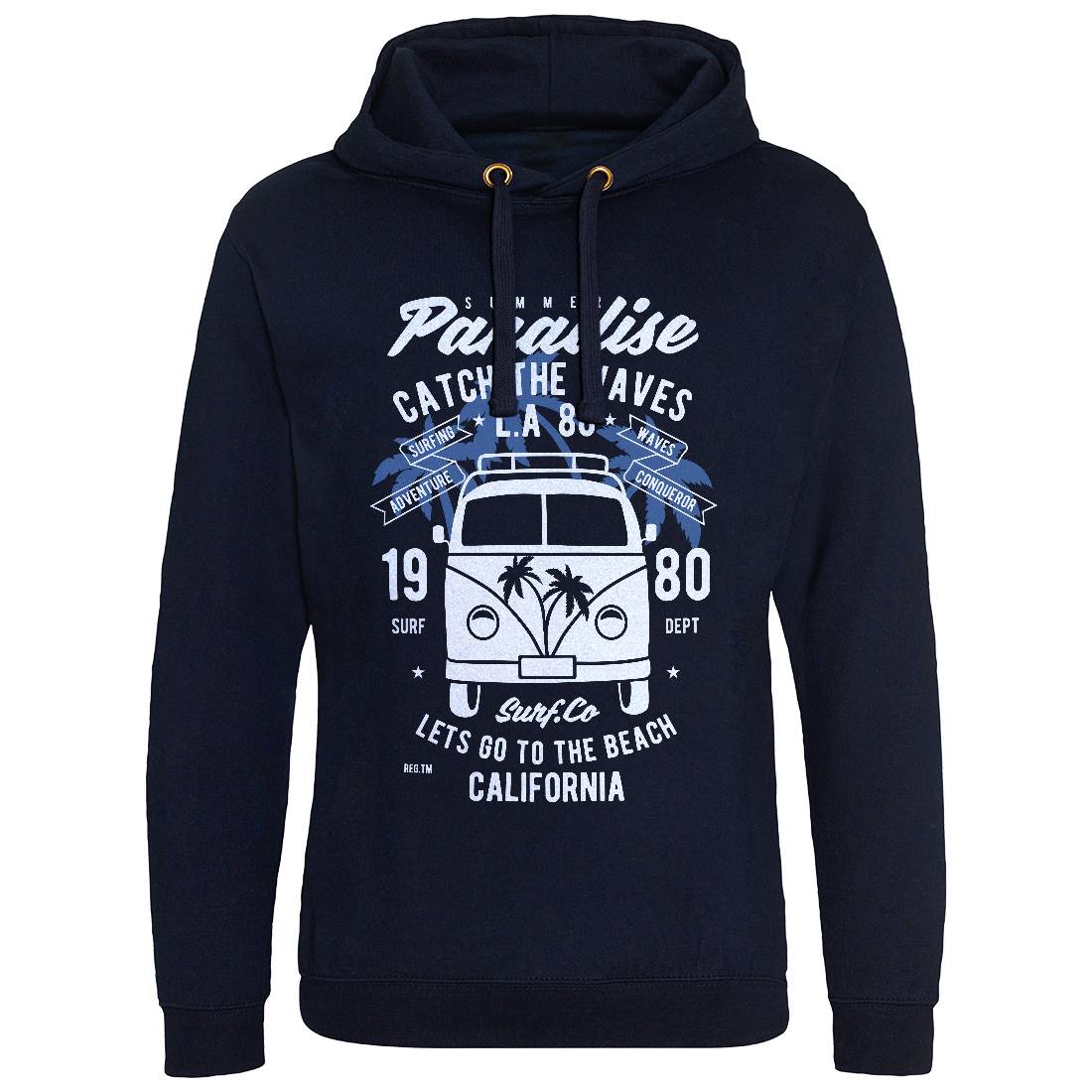 Catch The Waves Surfing Van Mens Hoodie Without Pocket Surf B393