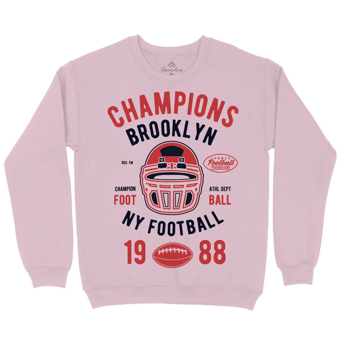 Champion Brooklyn Football Kids Crew Neck Sweatshirt Sport B394