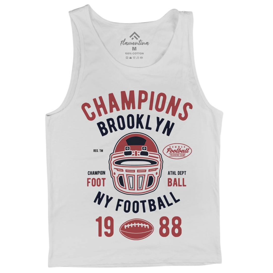 Champion Brooklyn Football Mens Tank Top Vest Sport B394