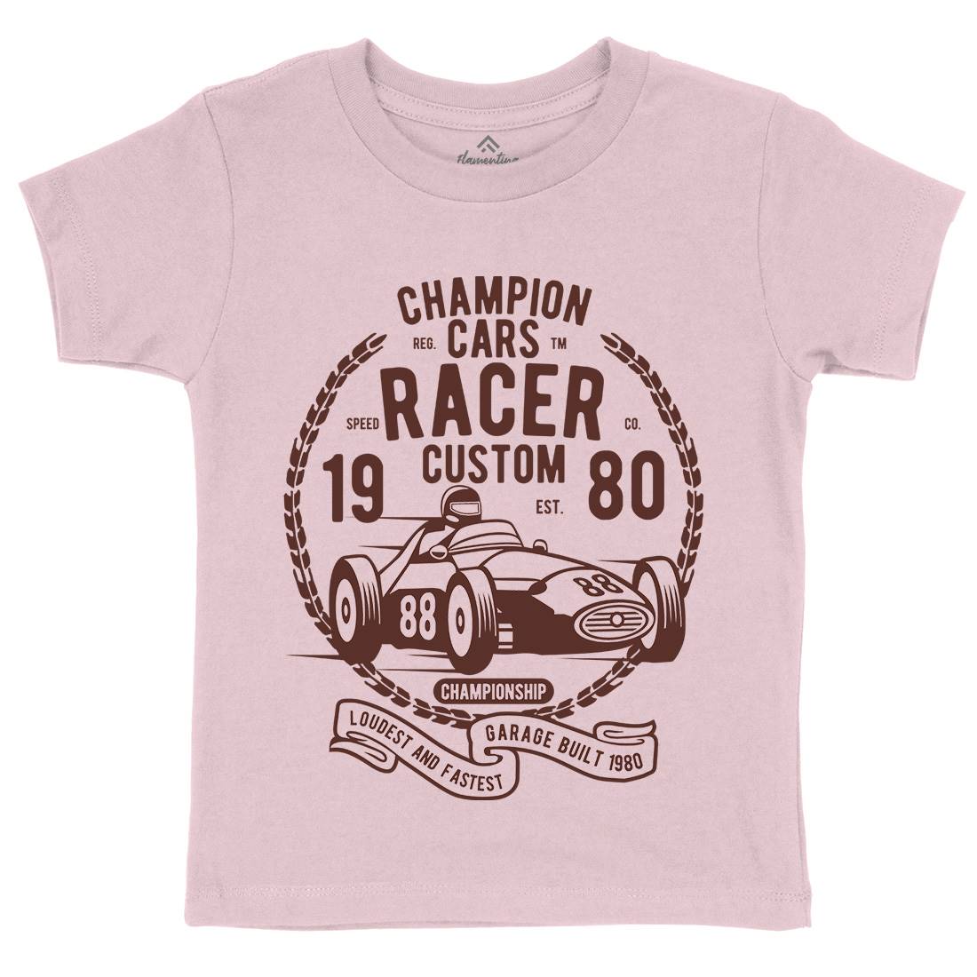 Champion Cars Racer Kids Crew Neck T-Shirt Cars B395