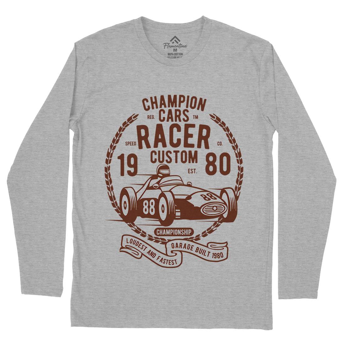 Champion Cars Racer Mens Long Sleeve T-Shirt Cars B395