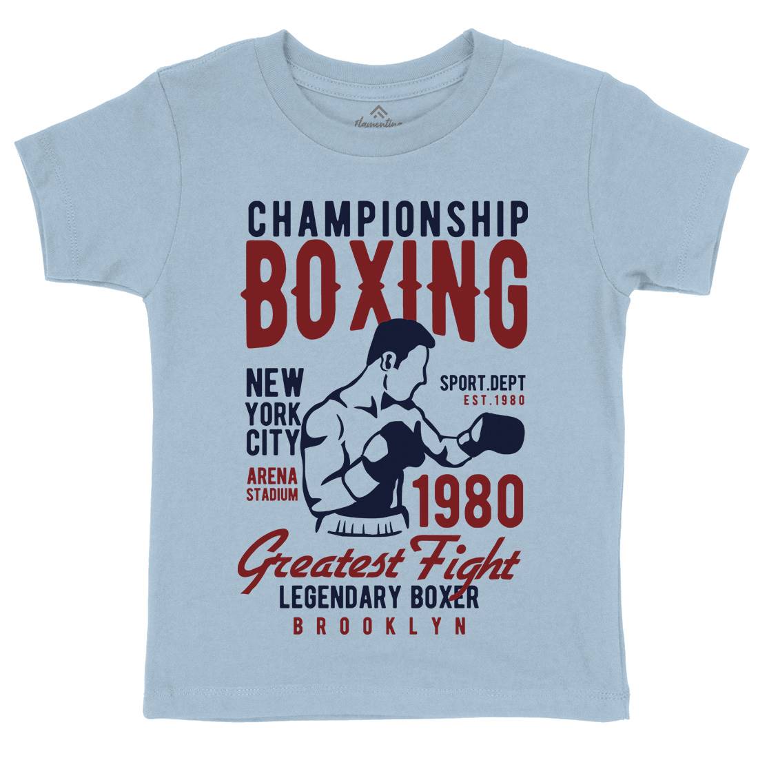 Championship Boxing Kids Crew Neck T-Shirt Sport B396