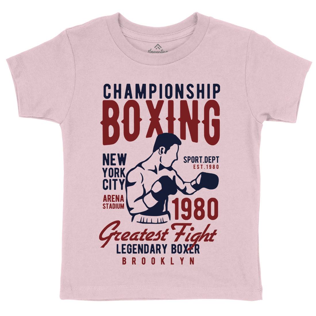 Championship Boxing Kids Crew Neck T-Shirt Sport B396