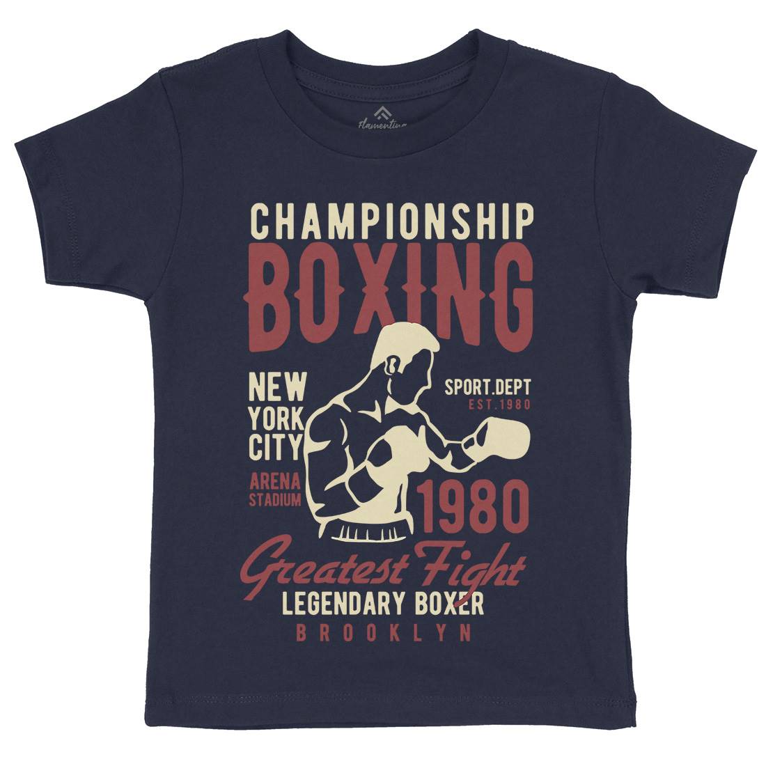 Championship Boxing Kids Organic Crew Neck T-Shirt Sport B396
