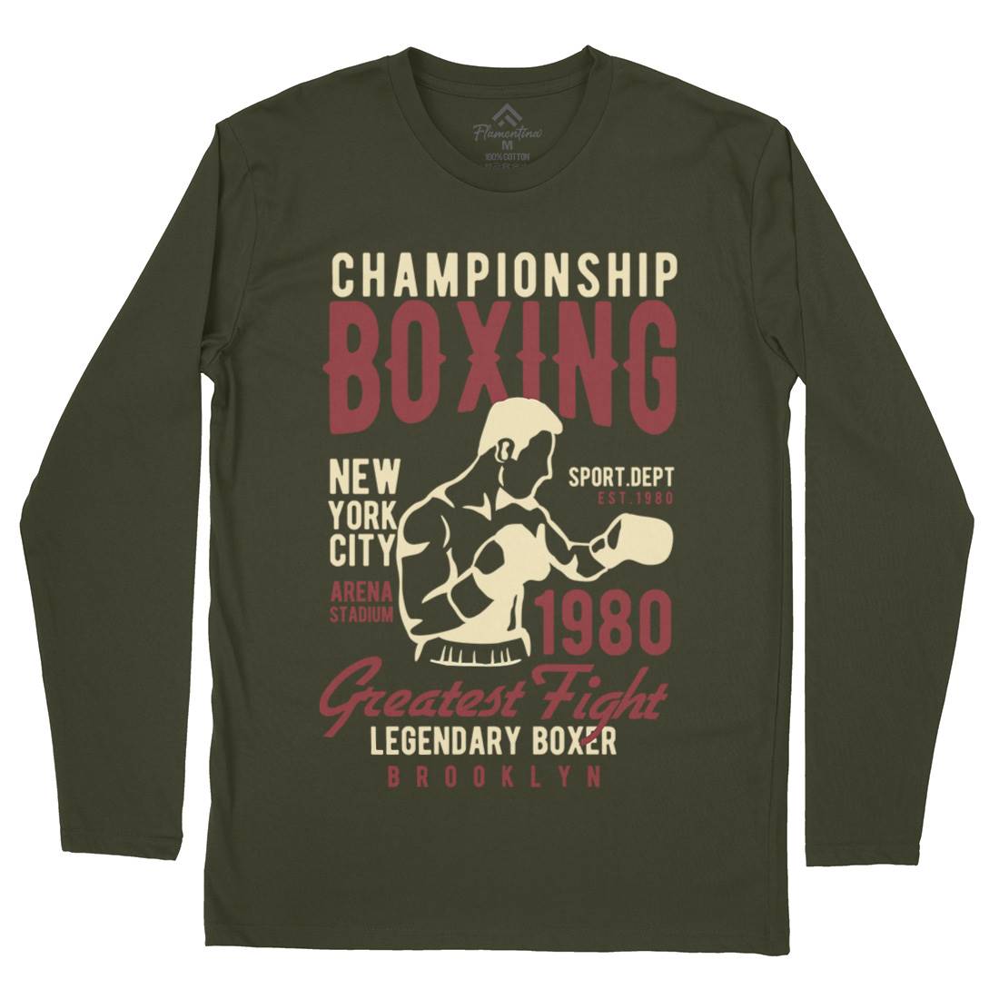 Championship Boxing Mens Long Sleeve T-Shirt Sport B396