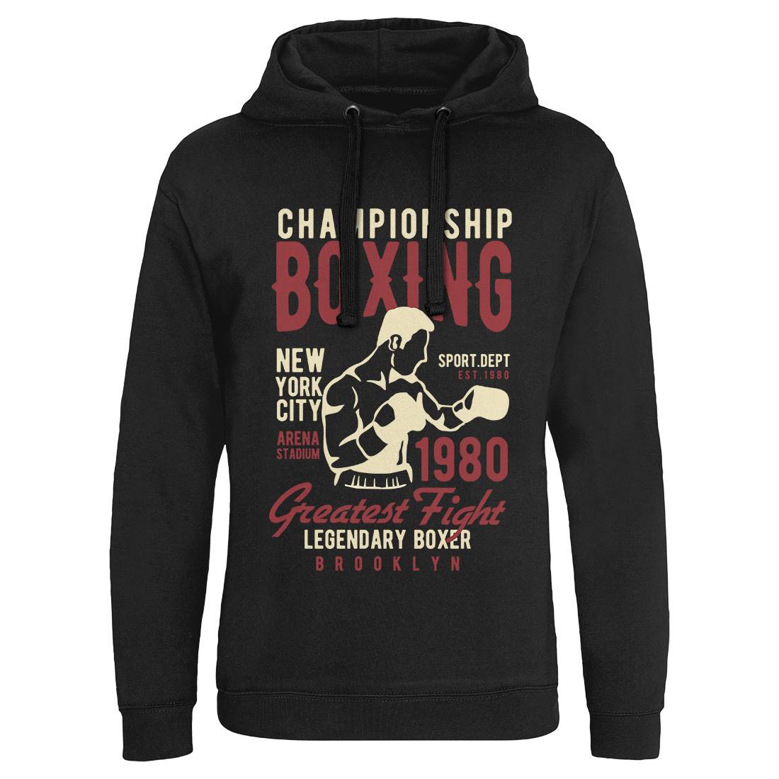 Championship Boxing Mens Hoodie Without Pocket Sport B396
